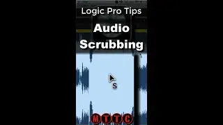 Logic Pro X | Audio Scrubbing | Music Production Tips | #shorts