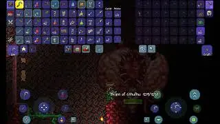 Defeating Brain Of Cthulhu Boss! (With Mods!)