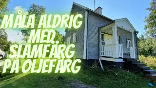 M&aring;la aldrig med slamf&auml;rg p&aring; oljef&auml;rg