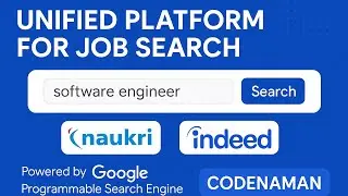 All-in-One Job Search Tool using Google Web Search API | Search Naukri & Indeed in One Click! 🚀