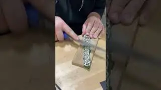 Filing To Create A Curb Chain #jewelrymaking #silversmith #diyjewelry #craftjewelry