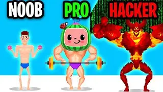 НУБ против ПРО против ХАКЕРА в приложении TOUGH MAN! (СЕКРЕТНЫЙ ОБЛИК МАКСИМАЛЬНОГО УРОВНЯ!)