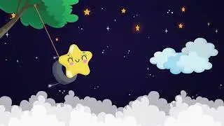 ☁️🌈 Night Stars Moon Clouds 🌛✨ - Free Cartoon Background Loop 1 of 6