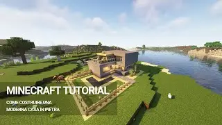 COME COSTRUIRE UNA CASA MODERNA IN PIETRA - Minecraft ITA TUTORIAL