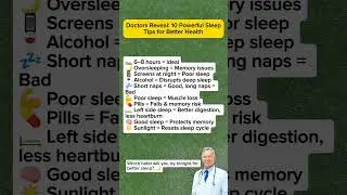 Doctors Reveal :10 Powerful Sleep Tips for Better Health After 50