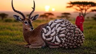&ldquo;Animal rescue story. Deer Saved by Rescue Team from Attack of Poisonous Bees 🐝🐝