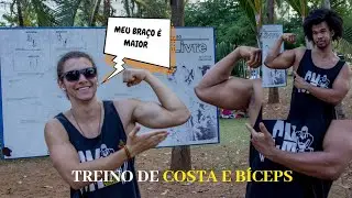 Projeto Frango calist&ecirc;nico Treino de Costa e b&iacute;ceps