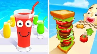 Juice Run vs Sandwich Runner✅💚✅Walkthrough Max Gameplay FH7990