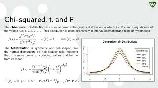 2.9.5.  Chi squared, T, and F Distributions