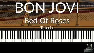 Bon Jovi - Bed of Roses - Piano Tutorial / Visualizer