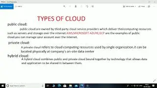 basic concepts of cloud computing.