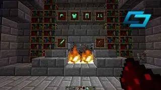 Секретная дверь камина в Minecraft