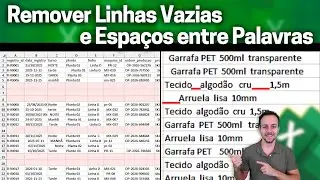Limpar Base de Dados, Remover Linhas Vazias e Espa&ccedil;os Extras | 3 M&eacute;todos