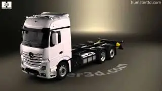 Mercedes-Benz Actros Chassis Truck 3-axle 2015 3D model by 3DModels.org