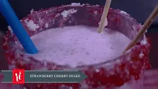 How To Make Strawberry Cherry Milkshake. A Healthy Drink. | Ramadan Special.