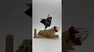 LEGO Dune 2 mini sandworm diorama tutorial 🏜️ #legodune #sandworm