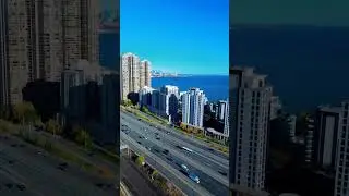Toronto Highway Aerial View #torontovibes #travel #torontotourism #vibes #autumn
