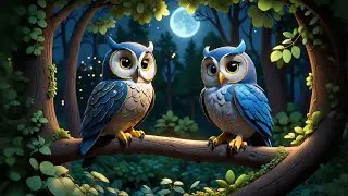 Three Starry Owls Guard the Night | Owl Song for Kids | Counting Rhymes and Nighttime Animal Songs