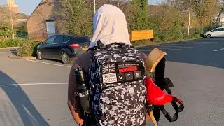 Boxer outdoor shadow boxing/training during second UK lockdown 🔒