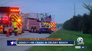 Driver killed in I-95 crash in southern Palm Beach County
