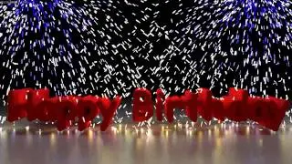 Happy Birthday with Sparks