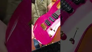 🔥Just arrived! Suhr Custom Modern HSH Flame Top Mahogany Body & Neck Indian Board Magenta Pink