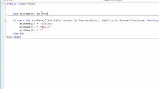 Learning VB.NET (Visual Basics) tutorial 22 - Introduction to Arrays