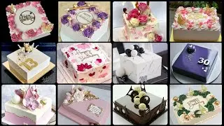 Square Cake Design//Square Shape Cake Design //Cake Images//Rectangle Cake Design