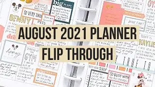 August 2021 Planner Flip Through of all 3 of my Happy Planners - Work, Journal, Everyday Catch-all!