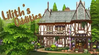 Lilith's Oddities: Home + Retail Shop | The Sims 4: Stop Motion // Speed Build (NO CC)
