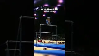 Is this the coolest banned skill ever?🤯 #gymnastics #flip #sports #banned #unevenbars #danger