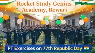 PT Exercises on 77th Republic Day @RocketStudySchool2 #shorts #republicday #school #education #26