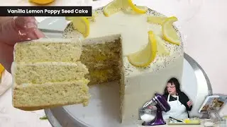 Vanilla Lemon Poppy Seed Cake from Scratch 🍋✨Cookbook Club