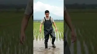 Mau beraktivitas di sawah tanpa basah & kotor? Gunakan sepatu boot celana tinggi sedada ini. #boots