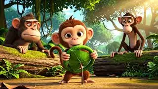 Little Monkey Boy Amazes the Whole World with a Homemade Wooden Car!