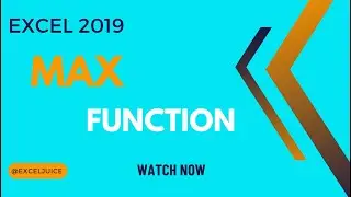 Max function | Excel juice