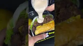 Tasty seekh burger 😋... #burger  #tastyburger  #deliciousburger