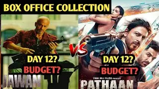 jawan day 12 vs pathan box office collection & budget&lrm;