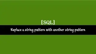 Replace Function SQL Server