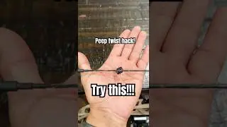 Peep twist hack! #archery #bowhunting #elkhunting #hunting #wildtines