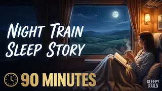 A Calm Night Train Journey | Real-Life Bedtime Sleep Story (1.5 Hours)