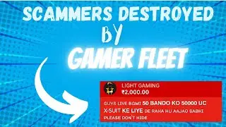 UC Scammers Destroyed By @GamerFleet || Streamer's ShowDown || #streamersshowdown