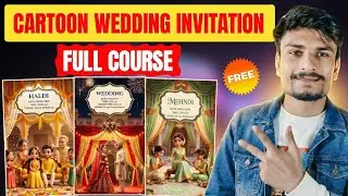 AI Se Cartoon Wedding Invitation Video Kaise Banaye | AI Wedding Invitation FULL COURSE Video 2025
