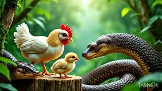 🐓 Brave Hen vs Snake &ndash; Mother&rsquo;s Love in Action! 🐍