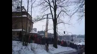 Historick&yacute; kom&iacute;n Textilana Liberec odstřel