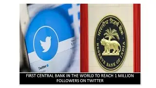 RBI becomes the first central bank in the world to reach 1 million Twitter followers
