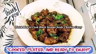 👉 Black Sesame Seeds Chicken Curry 🍗🖤 @WanderMixTV 
