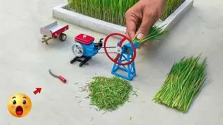 diy tractor chaff cutter machine science project | Vill Crafts