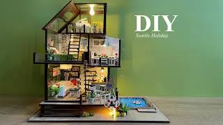 Seattle Holiday | DIY Miniature Dollhouse Crafts | Relaxing Satisfying Video