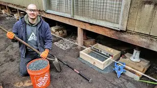 Cabin Rot Repair Continues! Footing Excavation & Base Rock